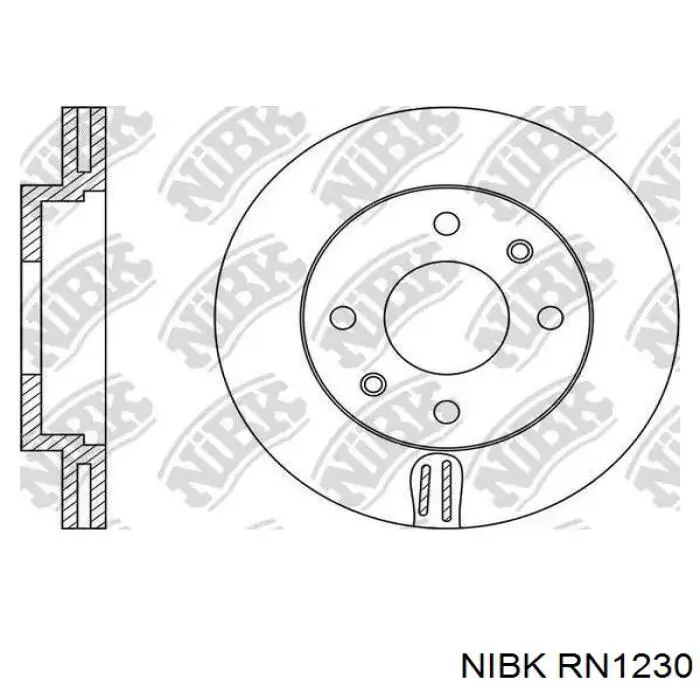 RN1230 Nibk диск тормозной передний