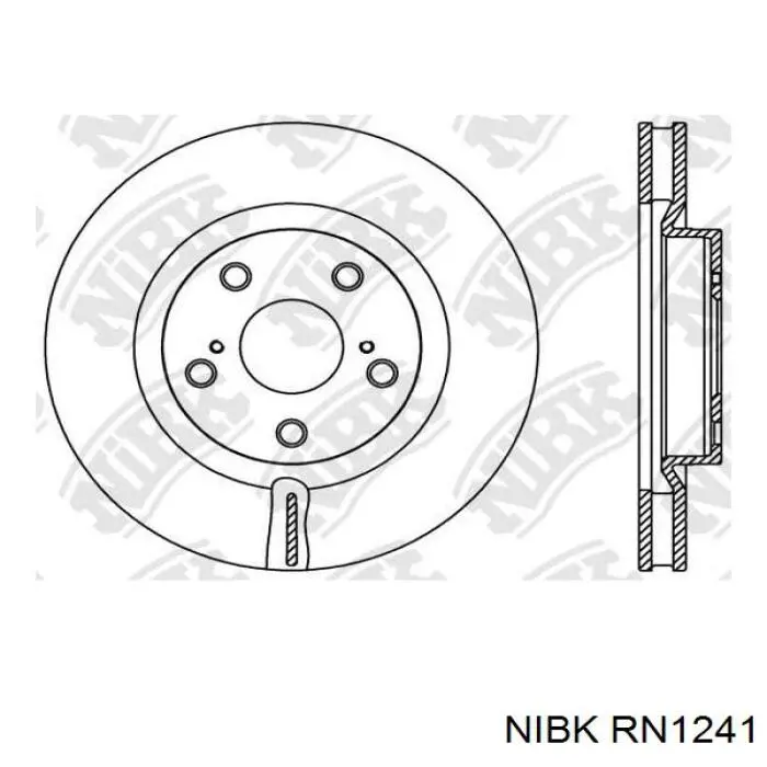 Передний тормозной диск Nibk RN1241DSET