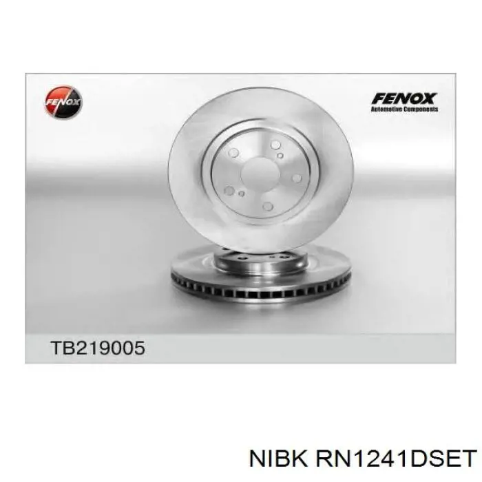 Передние тормозные диски RN1241DSET Nibk