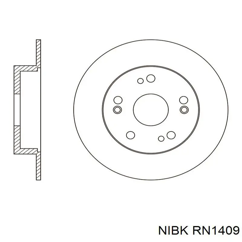 Тормозные диски RN1409 Nibk