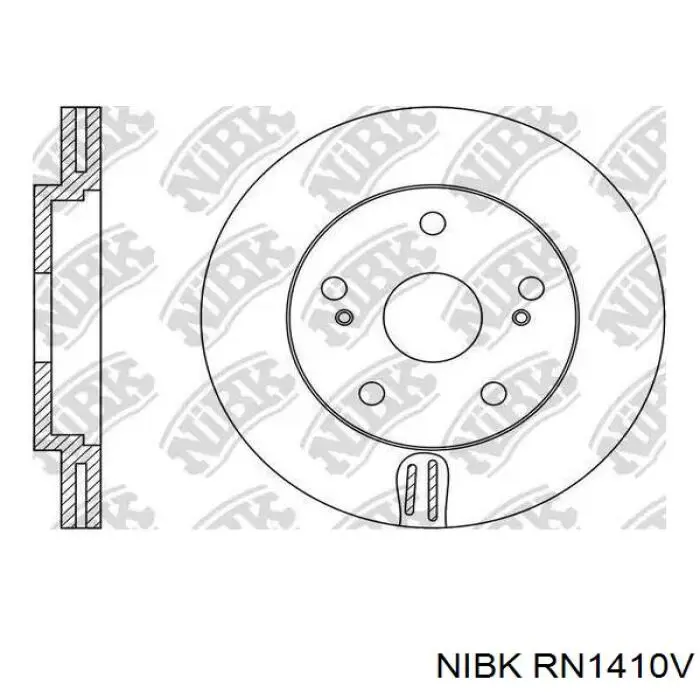 Передние тормозные диски RN1410V Nibk