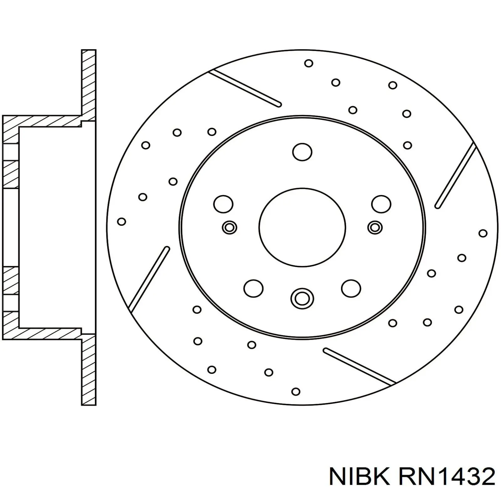 Купить RN1432 Nibk Диск тормозной задний