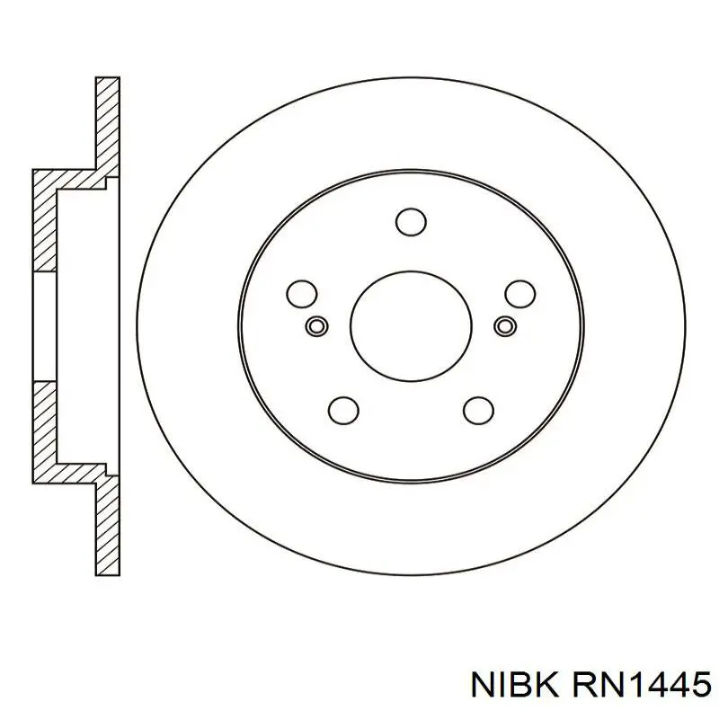 Тормозные диски RN1445 Nibk