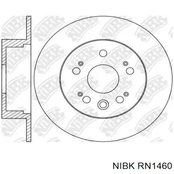 Тормозные диски RN1460 Nibk