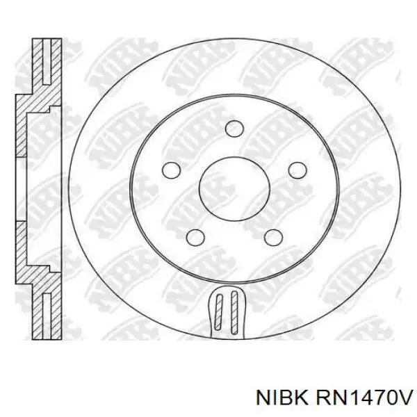 RN1470V Nibk диск тормозной передний