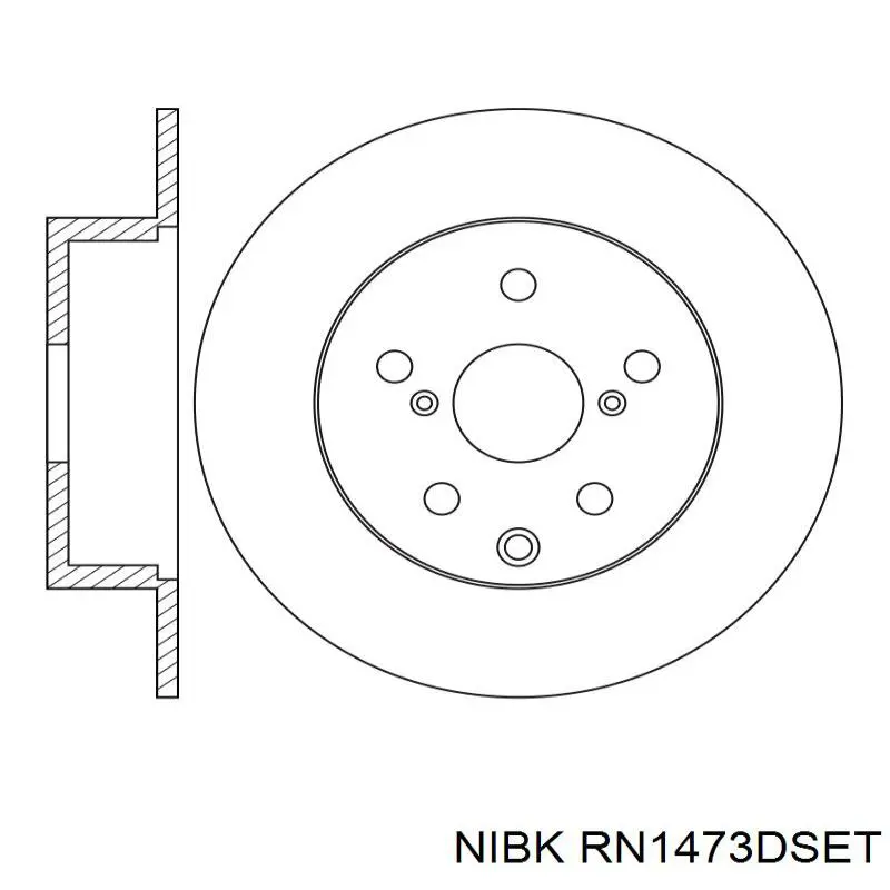 RN1473DSET Nibk тормозные диски