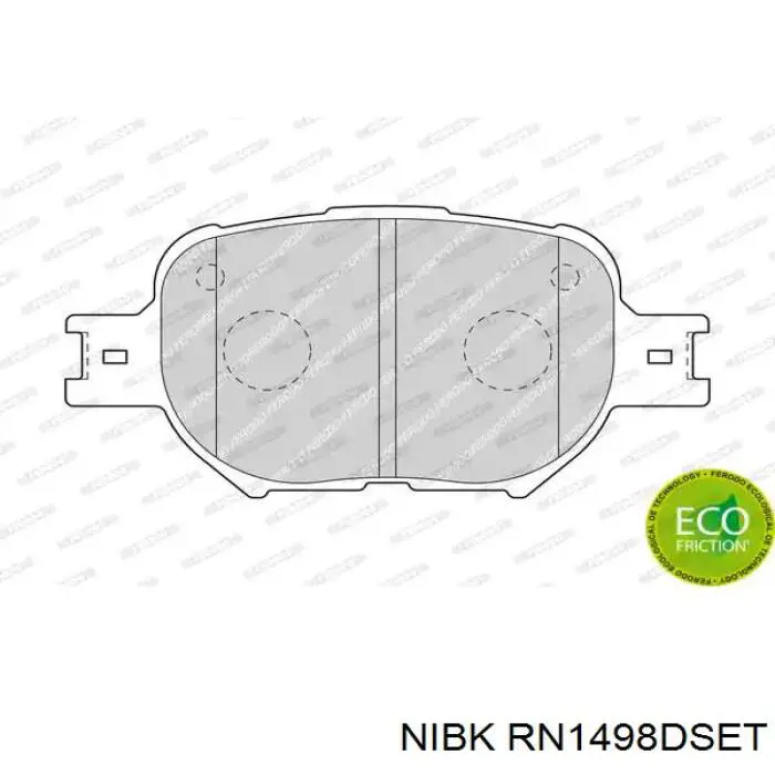 Тормоз дисковый передний Nibk RN1498DSET цена, от 145.07 USD