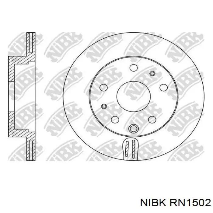 Купить RN1502 Nibk Диск тормозной задний