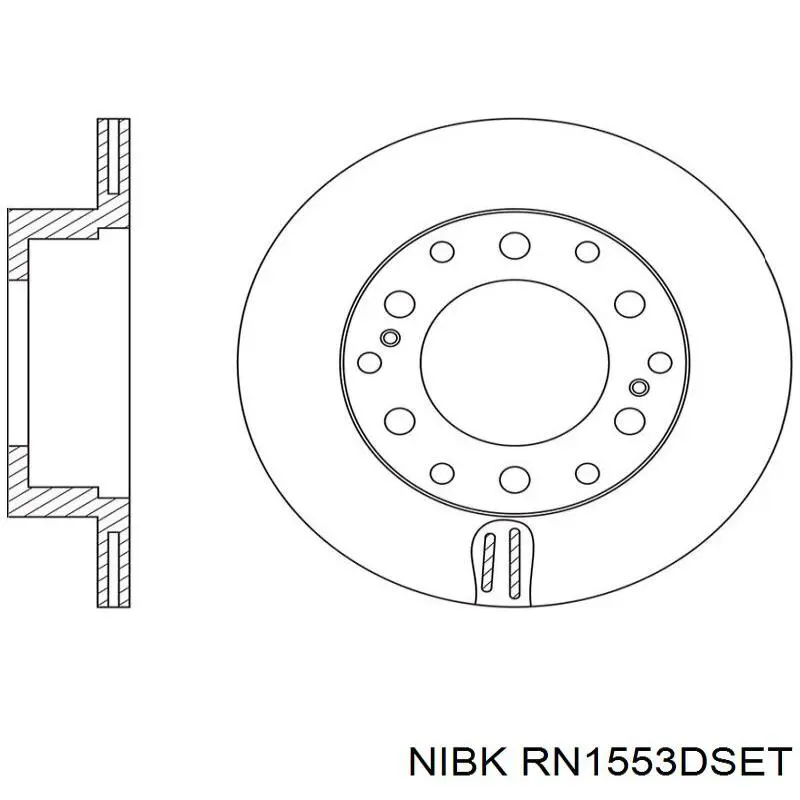RN1553DSET Nibk Дисковый тормоз