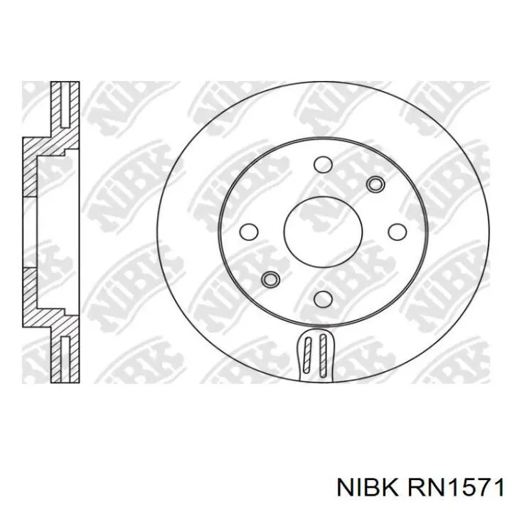 Передние тормозные диски RN1571 Nibk