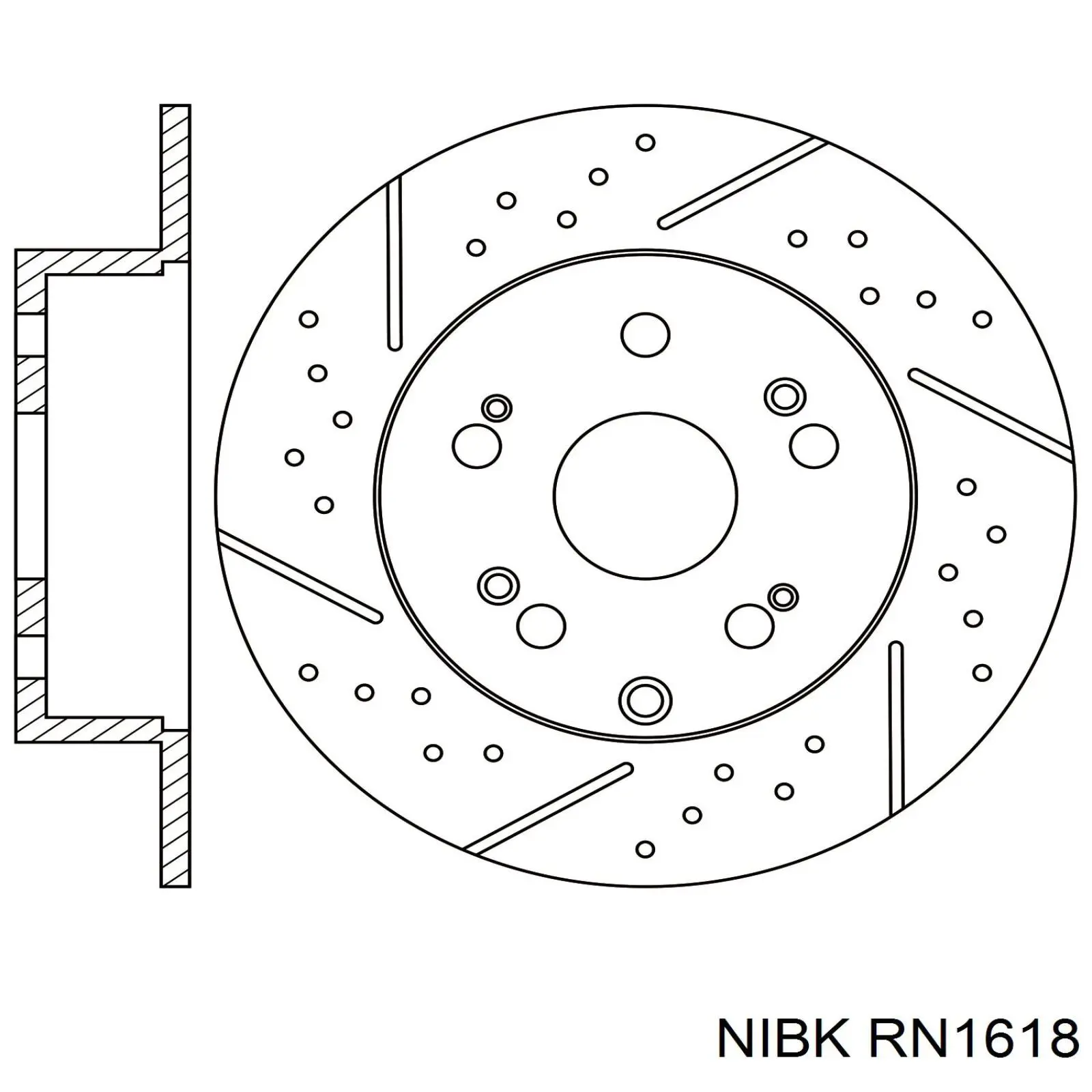 Тормозные диски RN1618 Nibk