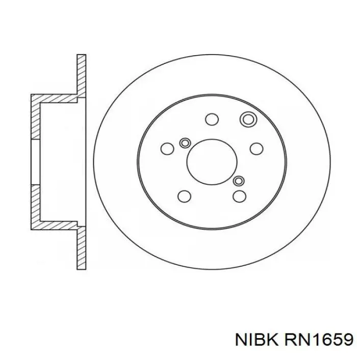 Тормозные диски RN1659 Nibk