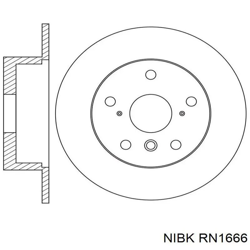 Тормозные диски RN1666 Nibk