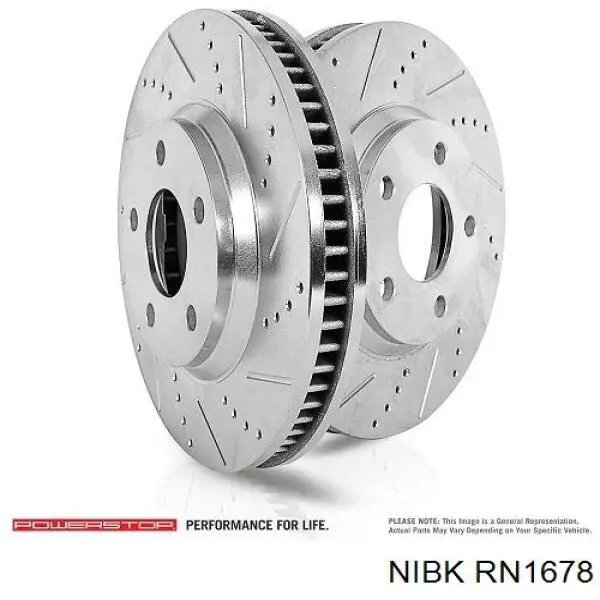Тормоз дисковый передний Nibk RN1678 цена, от 60.98 USD
