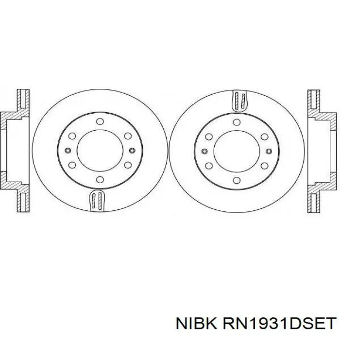 Передние тормозные диски RT22105GLT5 Rotinger
