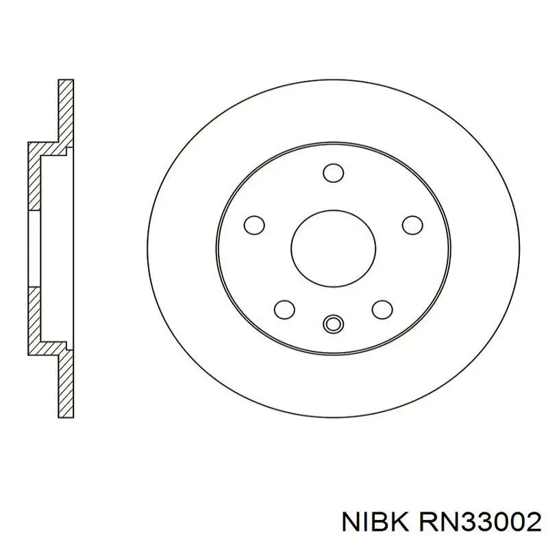 Тормозные диски RN33002 Nibk