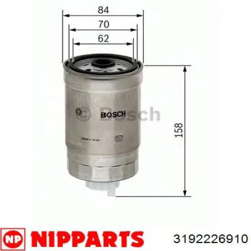 3192226910 Nipparts топливный фильтр