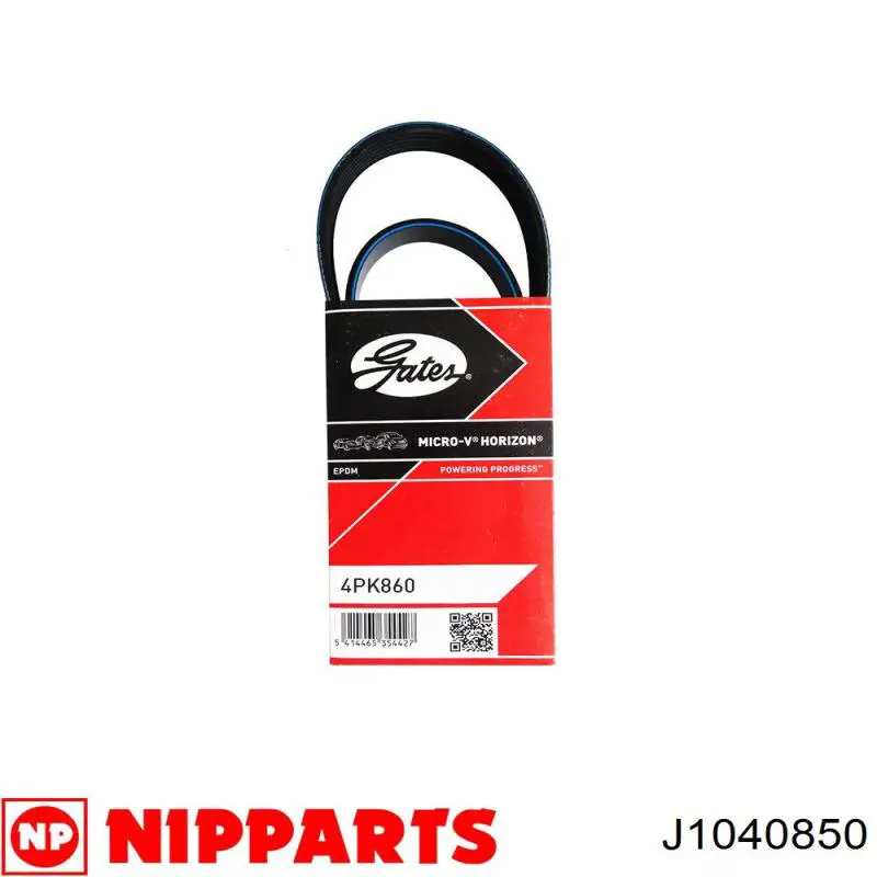 Купить J1040850 Nipparts Ремень генератора