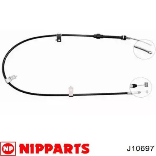 Трос ручника J10697 Nipparts