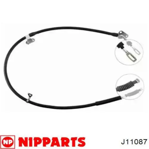 Трос ручника J11087 Nipparts