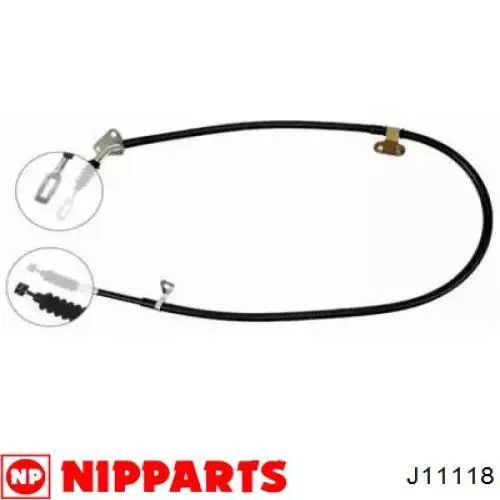 Задний правый трос ручника J11118 Nipparts