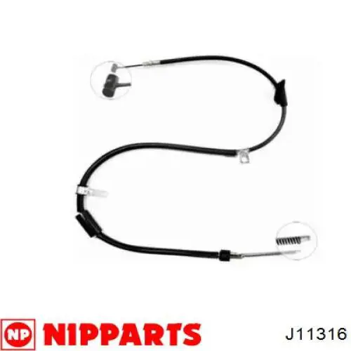 Задний трос ручника J11316 Nipparts