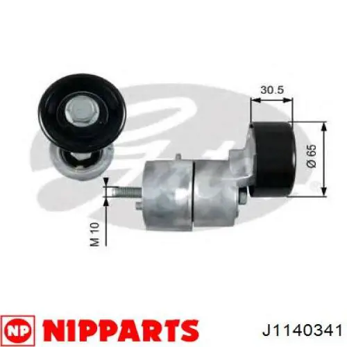 Купить J1140341 Nipparts Натяжитель приводного ремня