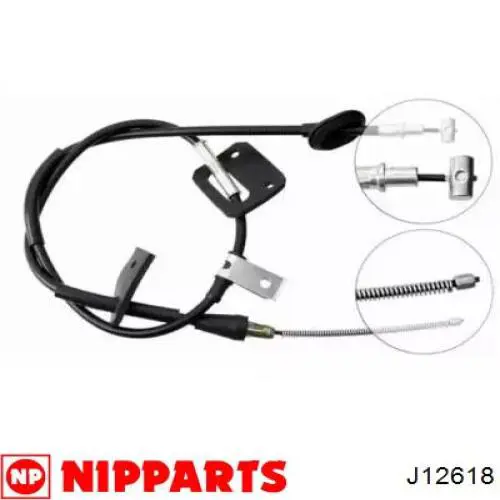 Задний правый трос ручника J12618 Nipparts