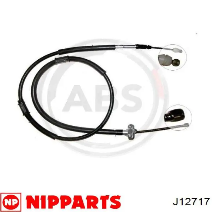 Cable de freno de mano trasero izquierdo J12717 Nipparts