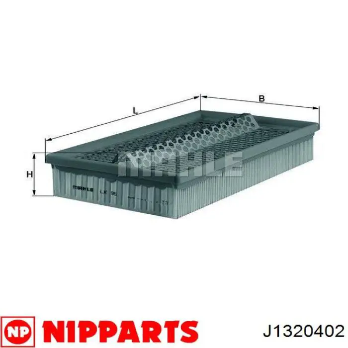 Filtro de aire J1320402 Nipparts