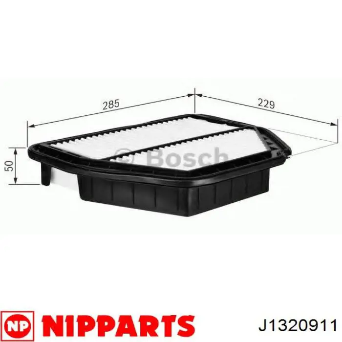 Купить J1320911 Nipparts Автомобильный фильтр воздуха