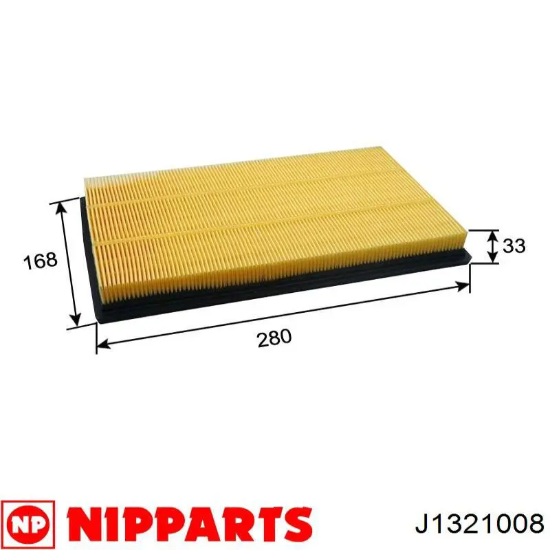 Элемент воздушного фильтра Nipparts J1321008 цена, от 5.16 USD