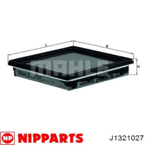Элемент воздушного фильтра Nipparts J1321027 цена, от 4.11 USD