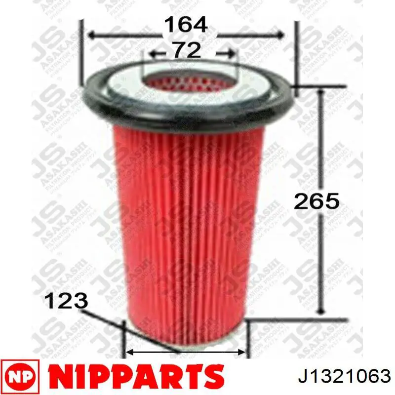 Воздушный фильтр J1321063 Nipparts
