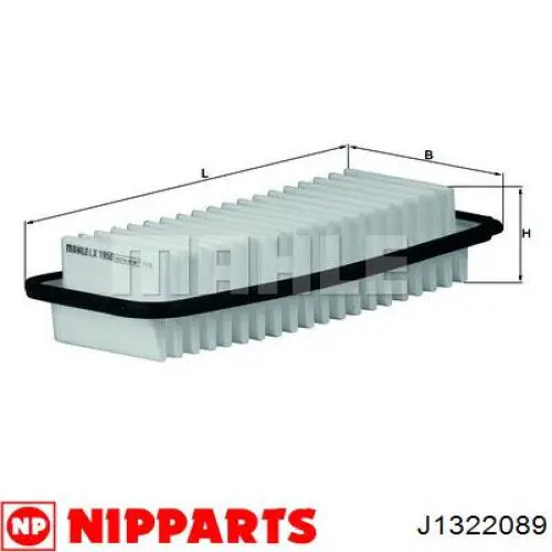 Filtro de aire J1322089 Nipparts