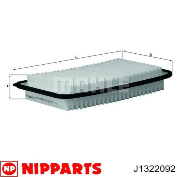Filtro de aire J1322092 Nipparts