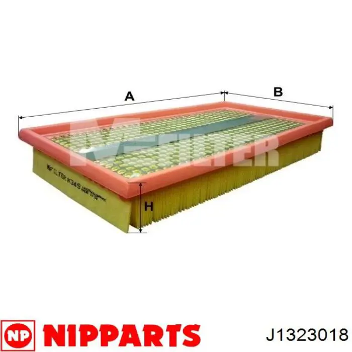 Купить J1323018 Nipparts Автомобильный фильтр воздуха