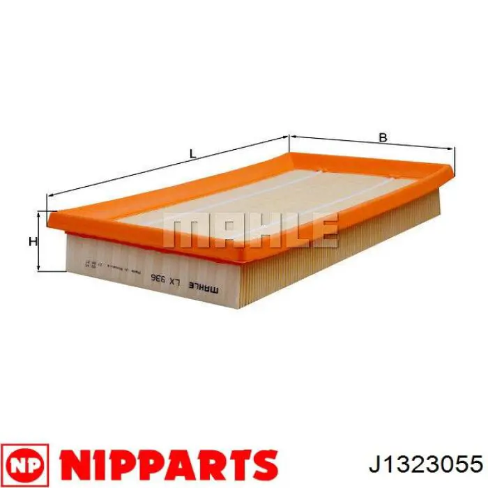 Filtro de aire J1323055 Nipparts