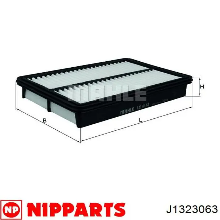 Купить J1323063 Nipparts Автомобильный фильтр воздуха