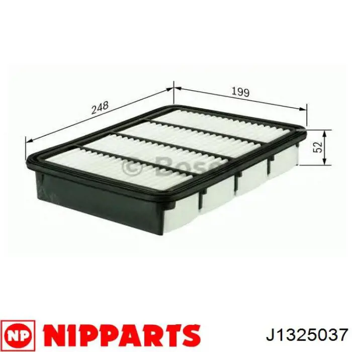 Filtro de aire J1325037 Nipparts