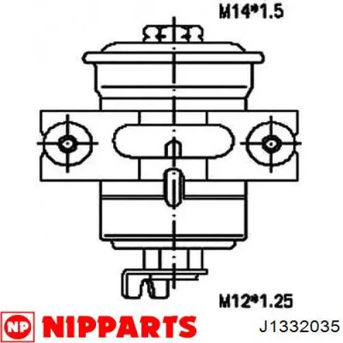 Купить J1332035 Nipparts Фильтр-отстойник топлива грубой очистки