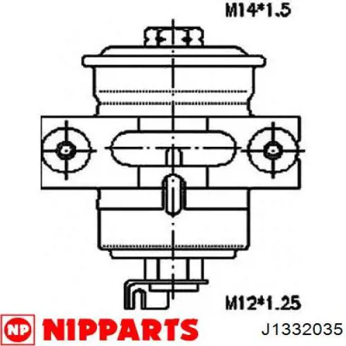 Фильтр тонкой очистки топлива Nipparts J1332035 цена, от 6.58 USD