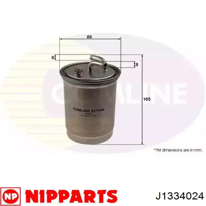 Filtro combustible J1334024 Nipparts