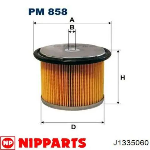 Купить J1335060 Nipparts Фильтр-отстойник топлива грубой очистки