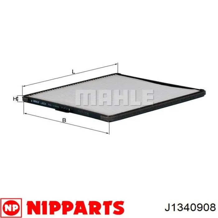 Фильтр воздушный отопителя Nipparts J1340908 цена, от 4.05 USD