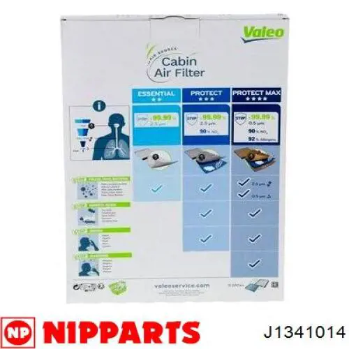 Фильтр воздушный отопителя Nipparts J1341014 цена, от 6.33 USD