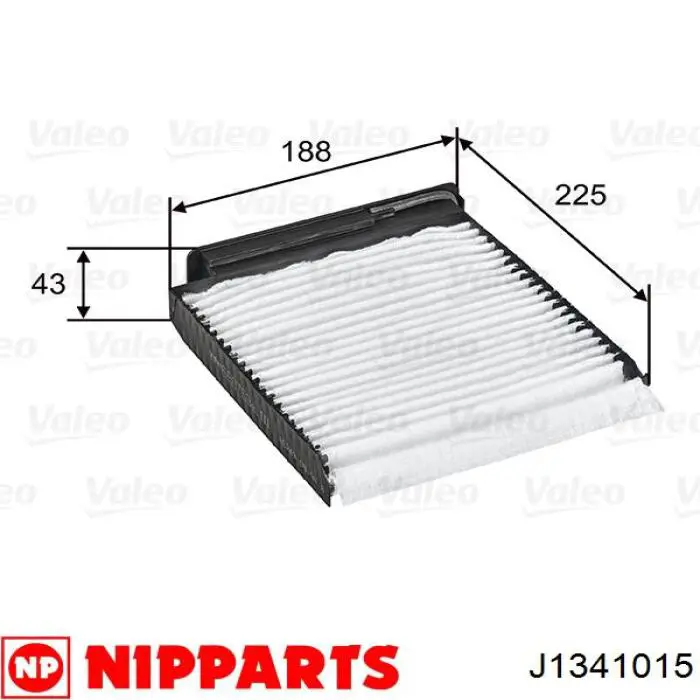 Купить J1341015 Nipparts Фильтр салона угольный