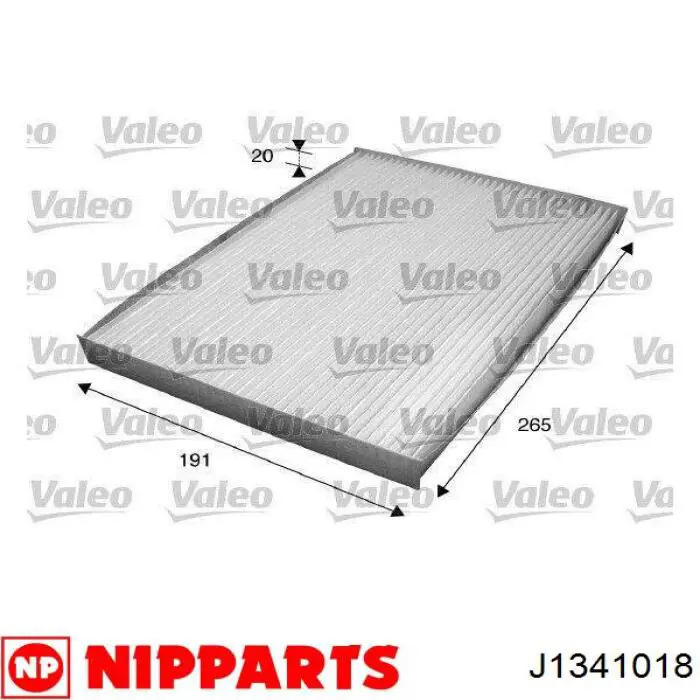 Фильтр воздушный отопителя Nipparts J1341018 цена, от 3.75 USD