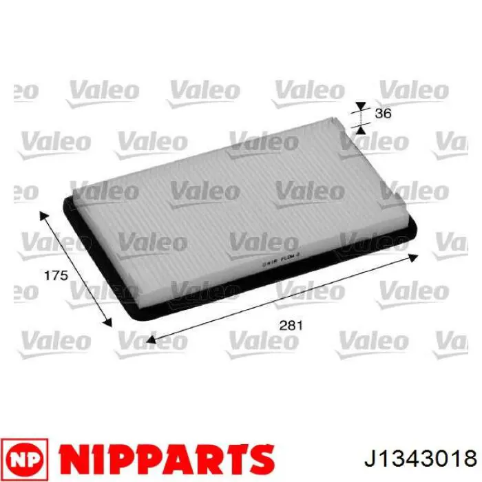 J1343018 Nipparts Внутрисалонный фильтр