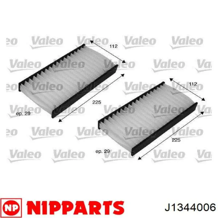 Фильтр воздушный отопителя Nipparts J1344006 цена, от 4.45 USD